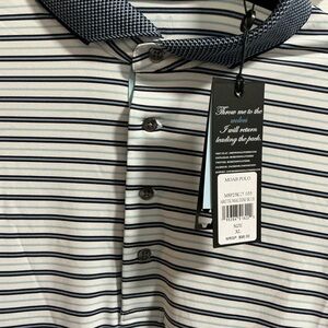 Greyson Arctic Blue and White Polo